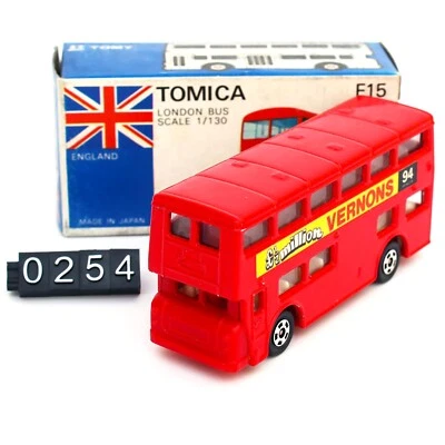 Novo Tomica F15 London Bus Scale 1/130 Fabricado no Japão Diecast Tomy Azul Caixa Branca - Imagem 1 de 4