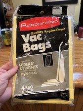 4 x RUBBERMAID EUREKA  F & G VACUUM CLEANER BAGS  WHITE WESTINGHOUSE VIP1020 NEW