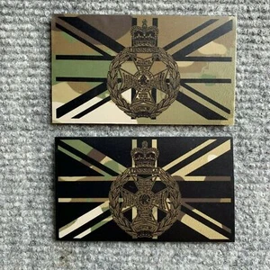 Union Jack Flag IR Style Royal Green Jackets Multicam Morale Patch IFF, RGJ L - Foto 1 di 5