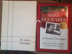 Mike Huckabee Signed "A Simple Christmas" HC 1st/1st Book Premiere COA - Picture 1 of 8