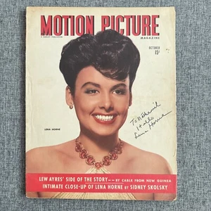Lena Horne SIGNIERTES Magazin Sänger Musik Schauspieler Filmstar Tänzer Bürgerrechte - Bild 1 von 3