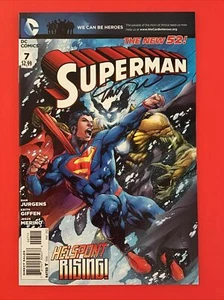 SUPERMAN NUOVO 52 7 firmato DAN JURGENS NM - Foto 1 di 12