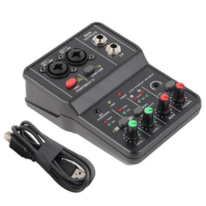 14*10*4.4cm 2-Channel Sound Card Audio Mixer offers a fast transmission rate - Afbeelding 1 van 15