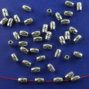 120pcs Tibetan silver small tube spacer beads H2796 - Picture 1 of 1