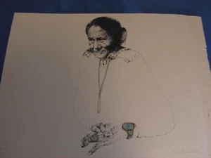 Guillermo Acevedo 133/300 signiert/#d Lithographie 11x8 beschädigt - Bild 1 von 10