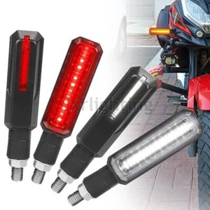 4X Luz Indicadora LED Intermitente Motocicleta Freno de Funcionamiento Flujo Secuencial - Imagen 1 de 11