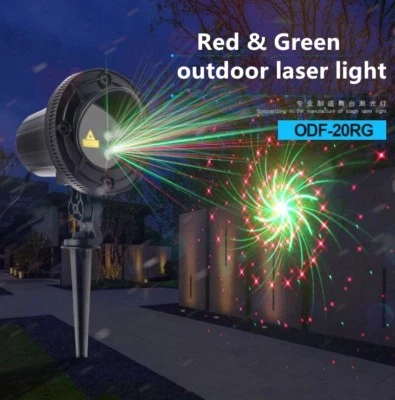 Xmas Outdoor Laser Projector New RG 20 Full Gobo Event Yard Landscape Light DJ Z - Image 1 of 4