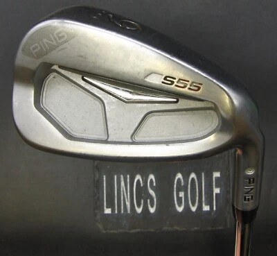 Ping S55 White Dot 9 Iron Extra Stiff Steel Shaft Golf Pride Grip - Image 1 of 4