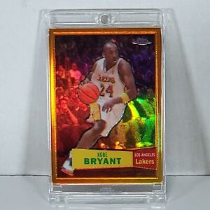 2007-08 Topps Chrome Kobe Bryant Orange Refractor SP 177/199 Los Angeles Lakers