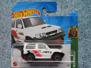 Hot Wheels H3P 175 MITSUBISHI PAJERO EVOLUTION white 2023 175/250 CaseP New Cast - Picture 1 of 2