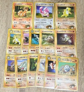 Lot of 14 Pokemon Card Game Japanese 1998 Old Back Vintage Holo NINTENDO 0623 03 - Picture 1 of 5