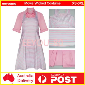 Wicked Glinda Cosplay Costume Dress Party Fancy Dress Up Carnival Outfits Suit - Foto 1 di 6