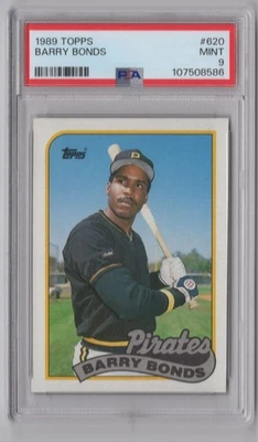 Topps Barry Bonds 107508586 1989 PSA 9 Piratas de Pittsburgh #620 Foto 1 de 2