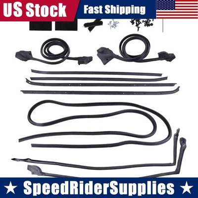 Restricciones de goma para puerta derecha/izquierda Pontiac Firebird 1970-1981 WSS00671 Foto 1 de 4