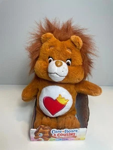 NIB Care Bear Cousins Brave Heart Lion Plush Brown Stuffed Just Play 2016 - Picture 1 of 8