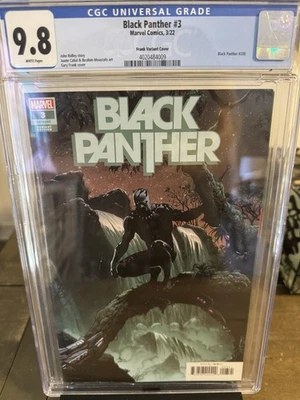 Black Panther #3 Frank Variant 1st Tosin Hot Key CGC 9.8 NM/M Gorgeous Gem Wow - Image 1 of 2
