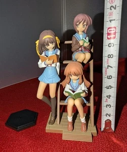 The Melancholy of Haruhi Suzumiya 3 Girls Figure Collection F/S FEDEX - Picture 1 of 8