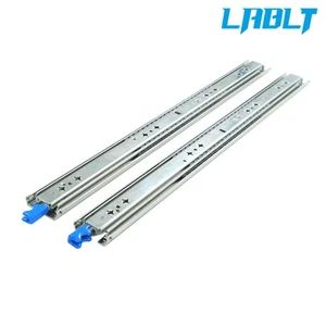 LABLT 1 Pair With Lock Heavy Duty Drawer Slides 26" 250 Lbs Extension Rails Rail - Picture 1 of 12