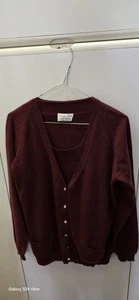 Completo Donna In Cachemire Bordeaux - Foto 1 di 8