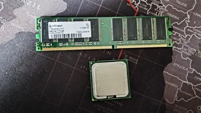 Processore Intel Pentium 4 SL7PW 3.20GHz 800MHz FSB 1MB Cache Socket 775 + Ram - Immagine 1 di 3