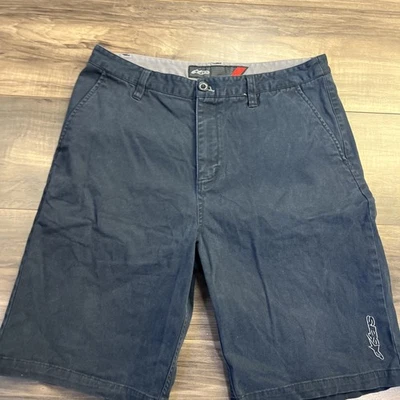 Pantalones Cortos Astar Para Hombre 32 Azul a Cuadros Carga Chino Algodón Foto 1 de 4