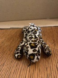 Juguete de peluche Ty Beanie Baby Pecas sin etiqueta - estampado de leopardo DOB 3 de junio de 1996 - Imagen 1 de 9