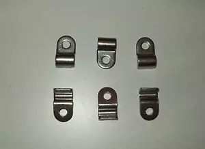 1/2" Stainless Steel Fuel Line Trans Line and Battery Cable Clamps SS500FLCSS/6 - Picture 1 of 1