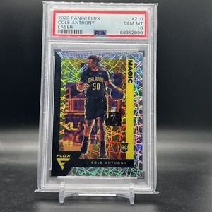 2020 Panini Flux COLE ANTHONY Laser ROOKIE RC #210 PSA 10 POP 2