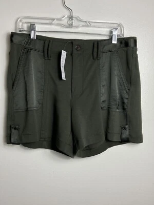 NWT White House Black Market Weekend Relaxed Knit Shorts Size 10 Color Sergeant - Image 1 of 4
