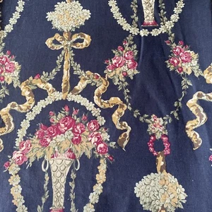 Floral Garland Fabric Cotton Medium Weight 1.25+ Yards - Picture 1 of 5