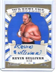 Kevin Sullivan 2016 Leaf Wrestling Signature Series BLUE Autograph Card SN 8/50