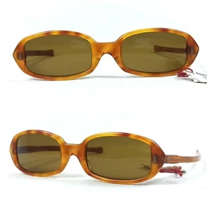 NOS MONNIERE PARIS SUNGLASSES RARE RECTANGULAR VINTAGE 50s OUTDOORS AMBER FRAME - Picture 1 of 20