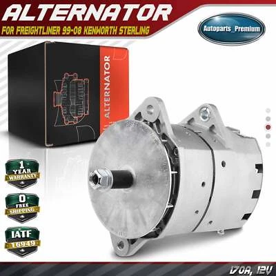 Alternator For Freightliner 1999-2008 Kenworth Sterling 170A 12V BI w/o Pulley - Image 1 of 4