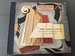 RCA/Victor 12” 78rpm Red Seal Records Verdi Aida Vol I and II Box Set 10 Records - Picture 1 of 24