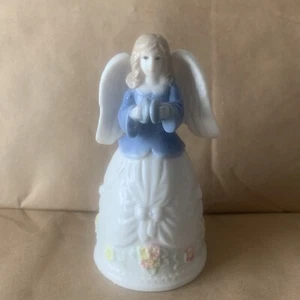 Vintage Porzellan Engel Glocke Figur - Bild 1 von 2