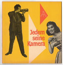Prospekt Jeden seine Kamera Kinowerke Dresden Fotoapparat 1961 DDR 