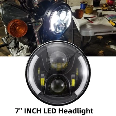 Faro LED Hi-Lo para motocicleta de 7 pulgadas para Honda Shadow Spirit 1100 750 CB550 Foto 1 de 4