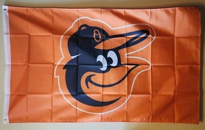 Baltimore Orioles MLB Baseball Flag Double Side Print 3x5 Ft W/ Grommets  - Image 1 of 3