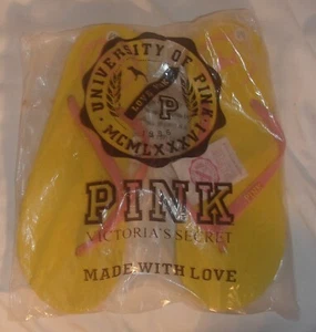 SANDALIAS CHANCLAS VICTORIA'S SECRET ROSA TALLA M NUEVAS EN PAQUETE AMARILLO/ROSA - Imagen 1 de 2