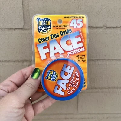 Ocean Potion Face SPF 45 Zinc Oxide Sunscreen Sunblock 1oz EXPIRED - Image 1 of 4