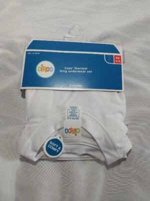 Conjunto de ropa interior larga térmica Circo para niños XS (4/5) blanco o azul marino Foto 1 de 4