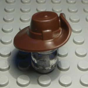 Lego Figur Zubehör Kopfbedeckung Hut Dunkelbraun - Bild 1 von 1