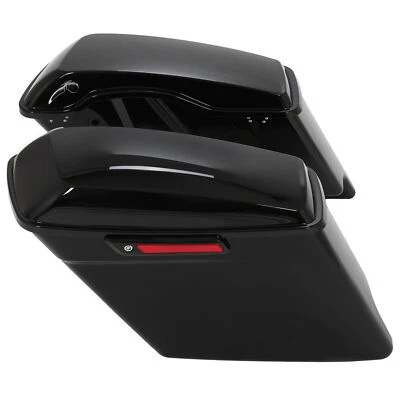 For Harley Touring Street Glide 2014-24 Stretched Extended Hard Saddle bags 5in - Image 1 of 4