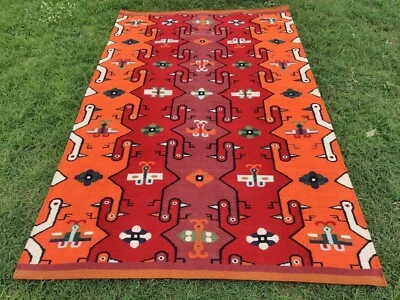 Шерстяной ковер навахо 5x8 с юго-западным узором для новоселья ковер родной шерстяной ковер - Изображение 1 из 4