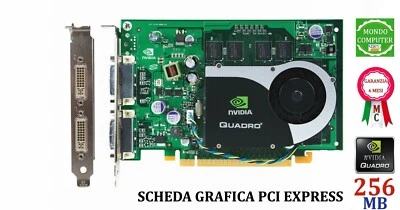 SCHEDA GRAFICA PCI EXPRESS NVIDIA QUADRO  256 MB  FX 570  DUAL-DVI DDR2 128 BIT - Immagine 1 di 3