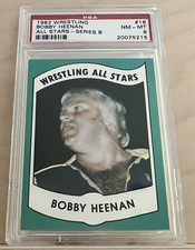 1982 Wrestling All Stars Series B #16 BOBBY HEENAN PSA 8 NM-MT "The Brain" WWE