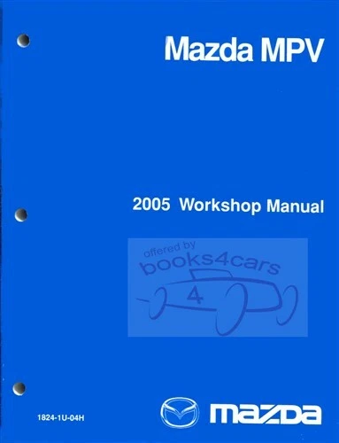 Manual De Servicio Y Reparación Haynes Chilton MAZDA MPV 2005 - Imagen 1 de 1
