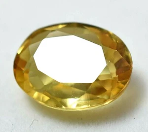 5.45 Ct Natural Lemon Citrine Oval Cut GGL Certified AAA+ Quality Treated Gem - Picture 1 of 3