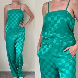 Vintage 2pc Catherine Ogust Penthouse Gallery Lounge Set Top Pants 70s 80s - Picture 1 of 11