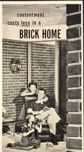 1956 Prodotti Argilla Strutturale Mattoni Case Stampa Pubblicità Famiglia Godersi Mattone Casa - Foto 1 di 7